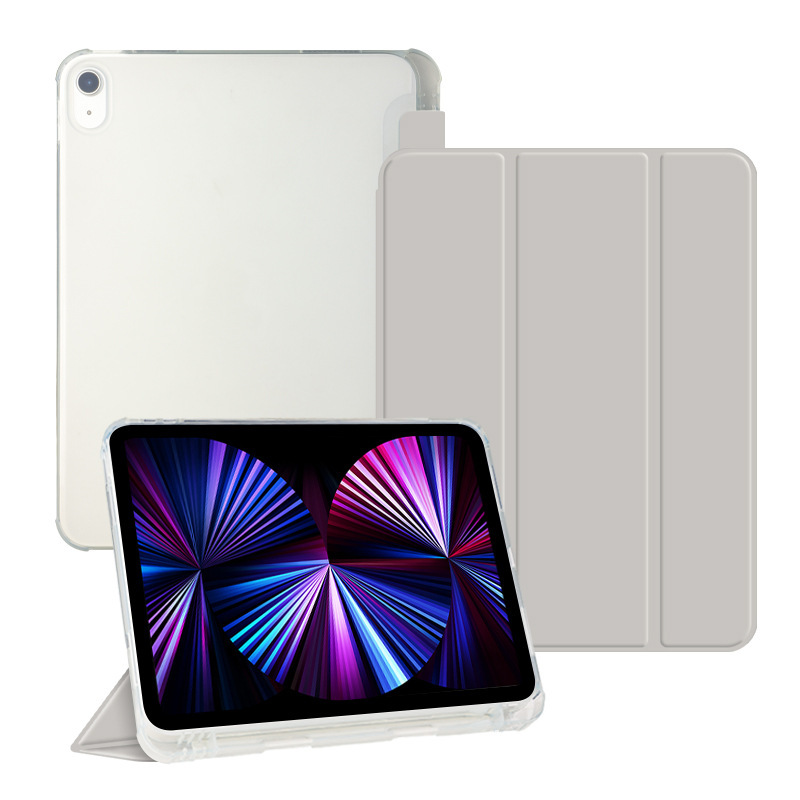 Ipad保護カバーpro10.5ペン付き溝10.2磁気吸引air 5皮カバーmini6三つ折りtpuソフトケース|undefined