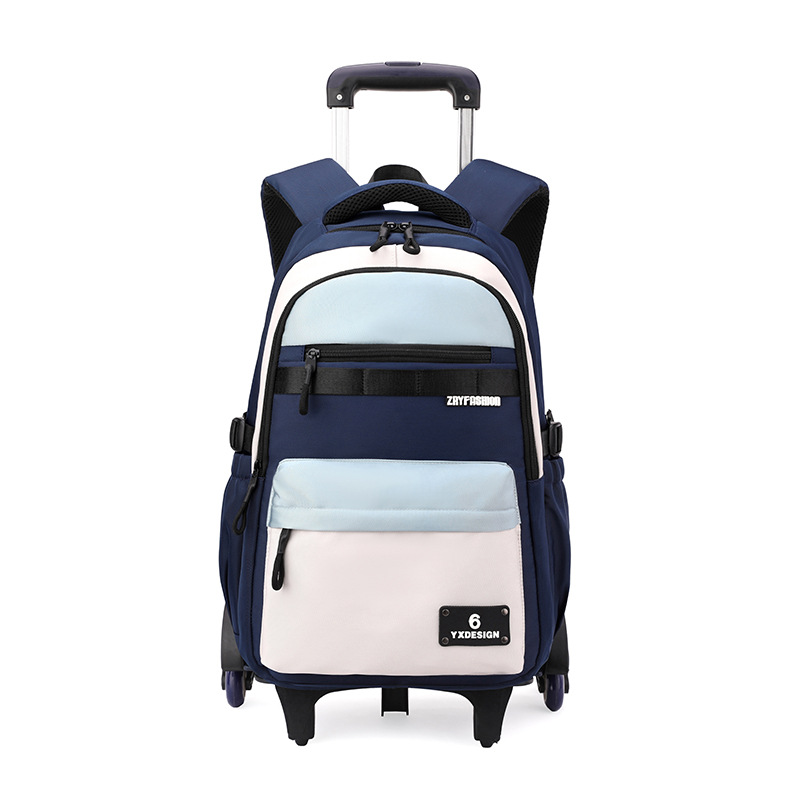 Mochila escolar natural de barra de arrastre de pescado de gran capacidad para estudiantes de secundaria