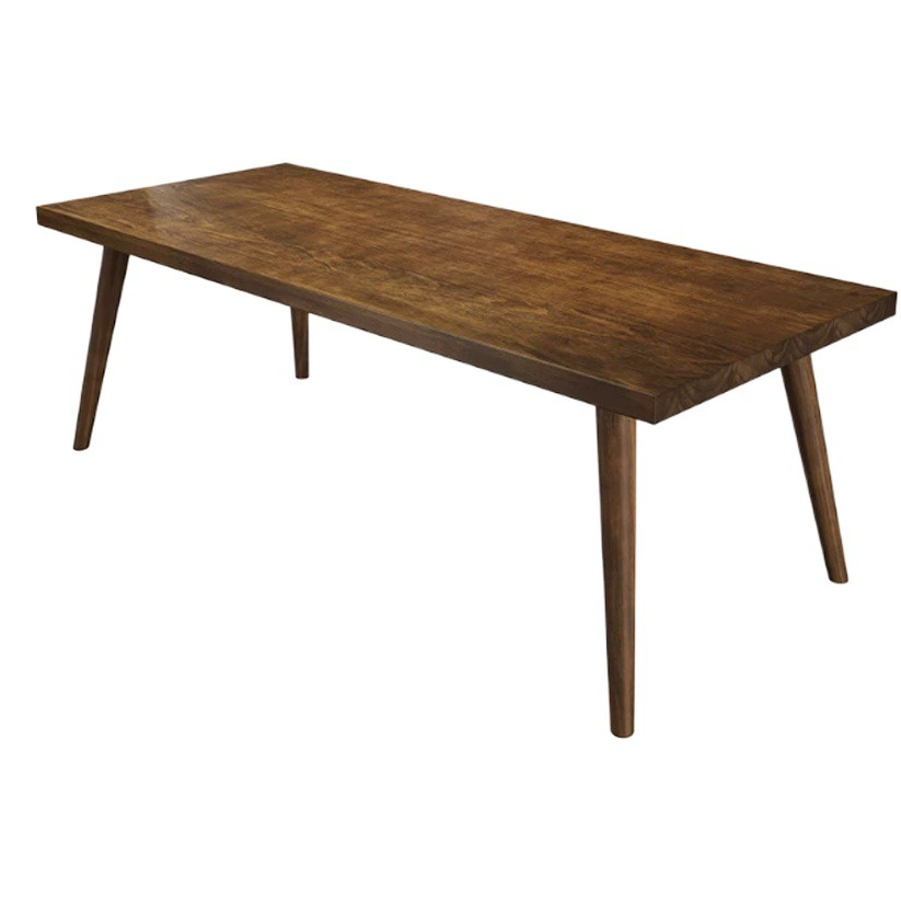 Винтажный обеденный стол и стул из цельного дерева Домашняя гостиная Креативный обеденный стол Кафе Ресторан Маленькая квартира Полностью из цельного дерева Обеденный стол и Набор стульев