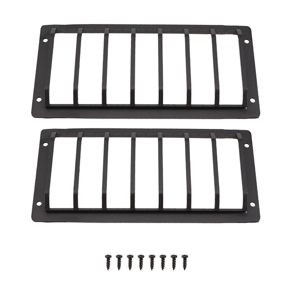 1 pair Specifications: Rear Color: Black Material: Metal Car rear bumper light cover Front fog light cover Tail 1 pair Specifications: Rear Color: Black Material: Metal Car rear bumper light cover Front fog light cover Tail