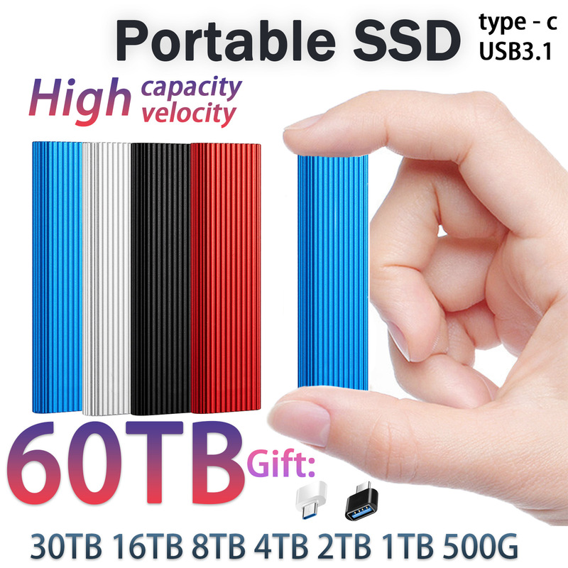 Mini Mobile Solid State Drive Ssd 16Tb 8t 1t 2t 4t Corrugated Mobile Hard Drive Cross-Border Upgrade