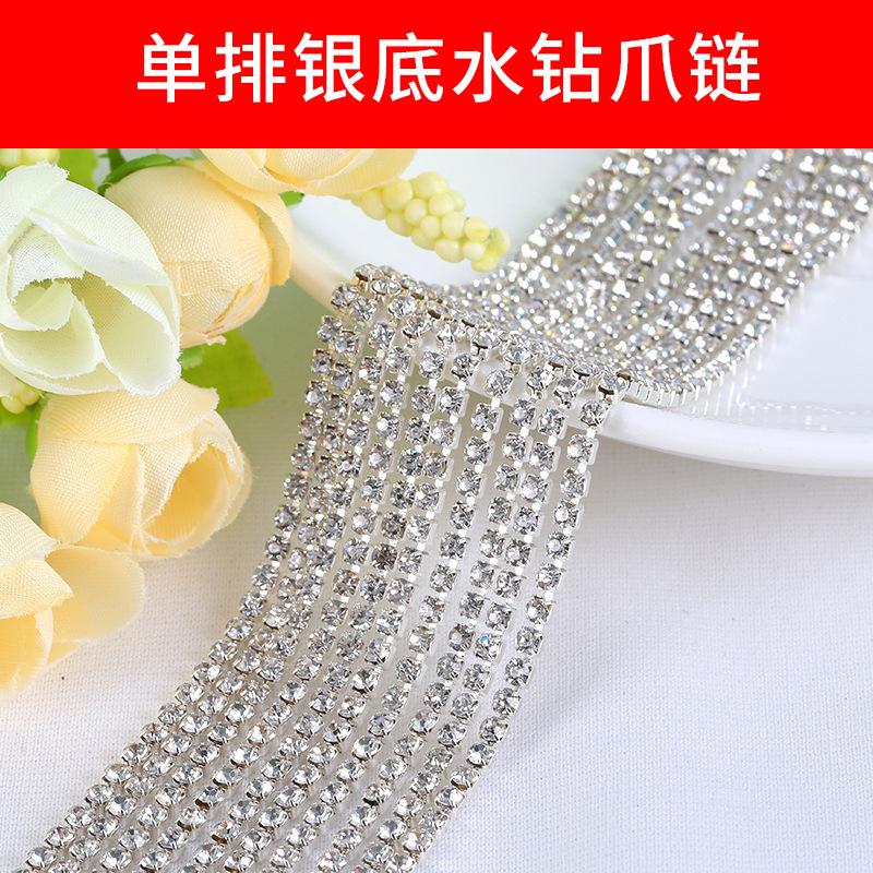 Affordable silver bottom white diamond
