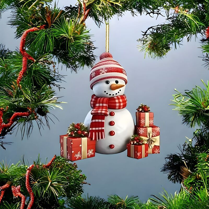 友情についてのクロスボーダークリスマスアクリルフラットペンダントクリスマスツリー装飾ペンダント2Dカーペンダント|undefined
