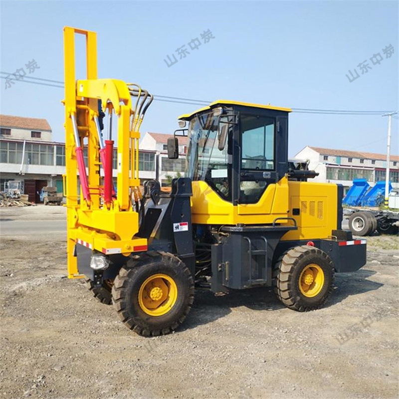 上节主架可折叠打桩机 定位准确护栏打桩机 小型公路护栏打桩机