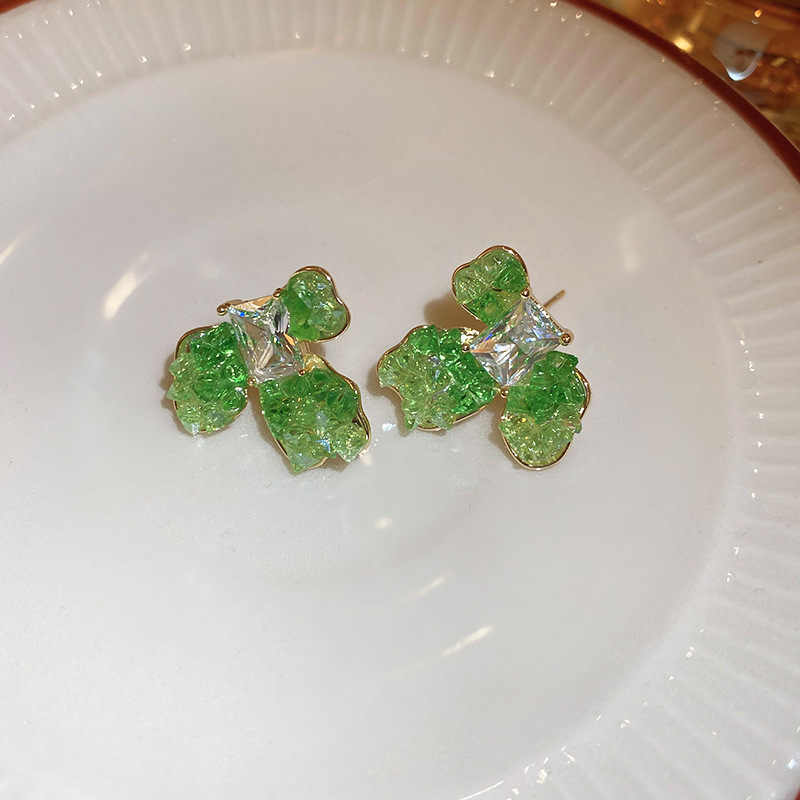 Pendientes de doble cara de la Perla del diamante de la aguja de plata Corea del Sur ins elegante pendientes de estilo frío pendientes de diseño de moda para las mujeres