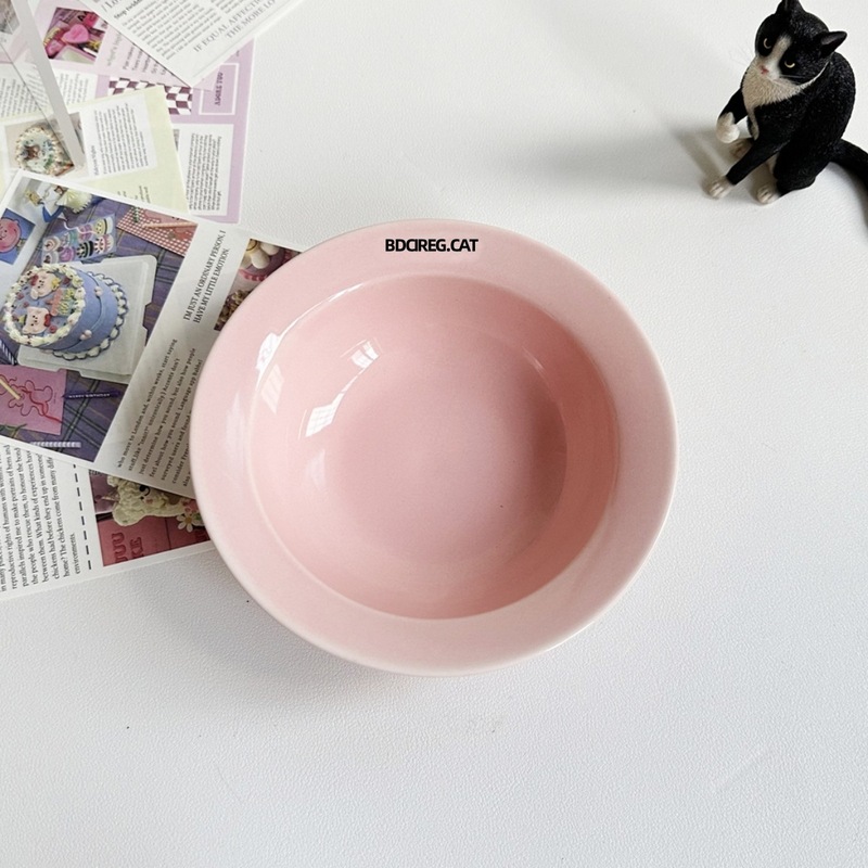 BD 猫ボウル セラミック マカロン 高価値 猫用食事缶詰 猫用丼 飲料水 首の保護 身長を伸ばす 転倒防止ボウルスタンド|undefined