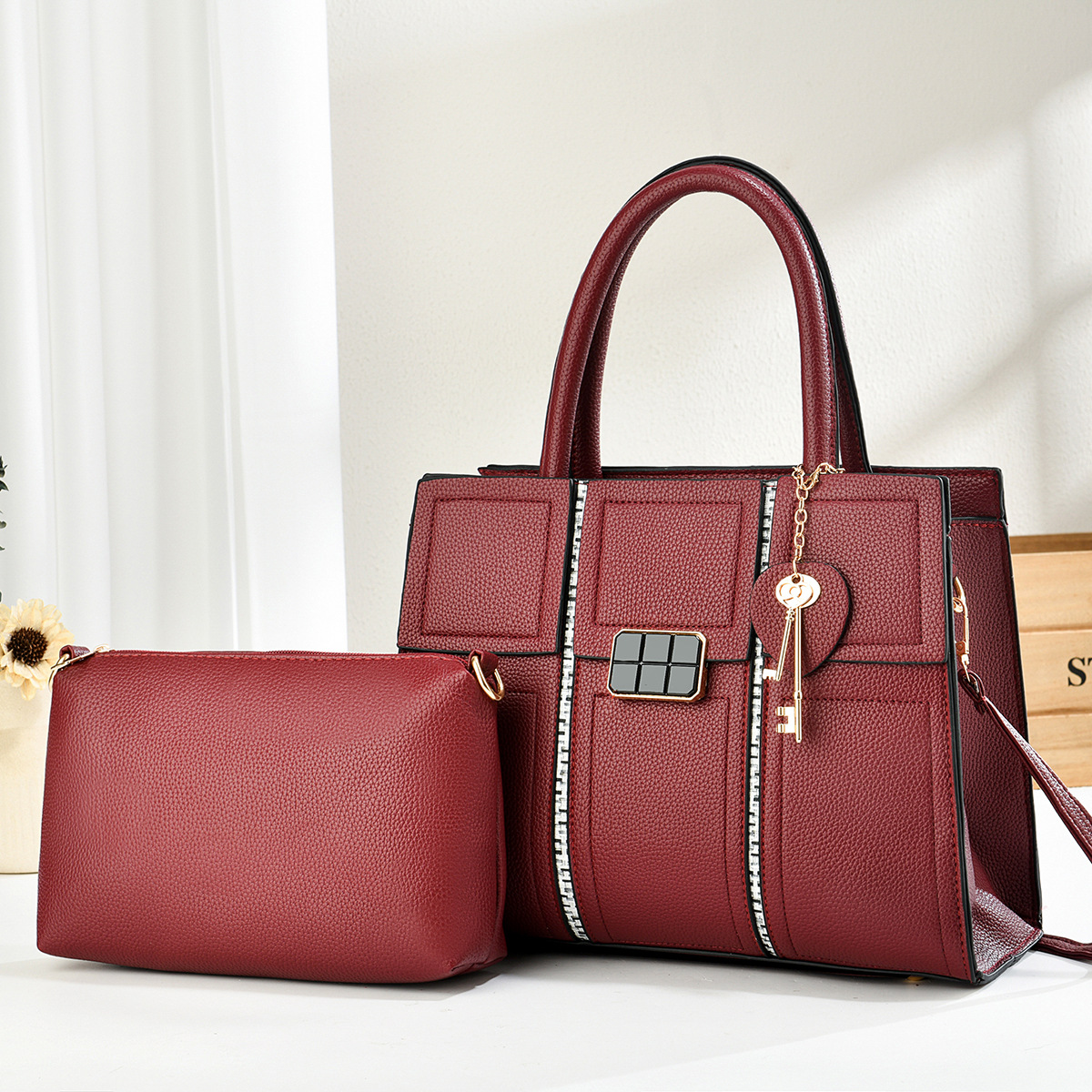 Bolsas de dos piezas para niños 2025, bolsas de mano casuales, bolsas de hombro de moda, bolsas transfronterizas