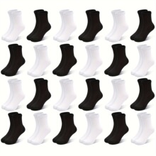 I 17426 Men's Solid Mid-Calf Socks ��ʿ��Ͳ�� ŷ���羳