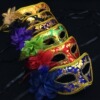 Makeup Dance Venice Side Flower Mask Flat -headed Flower Flower Banding Eyeline Side Flower Half -faced Mixed Color Wholesale