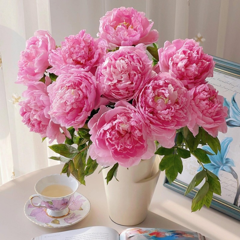 62CM2 head peony king artificial flower rich peony flower peony fake flower decoration decoration wedding silk flower DIY flower arrangement
