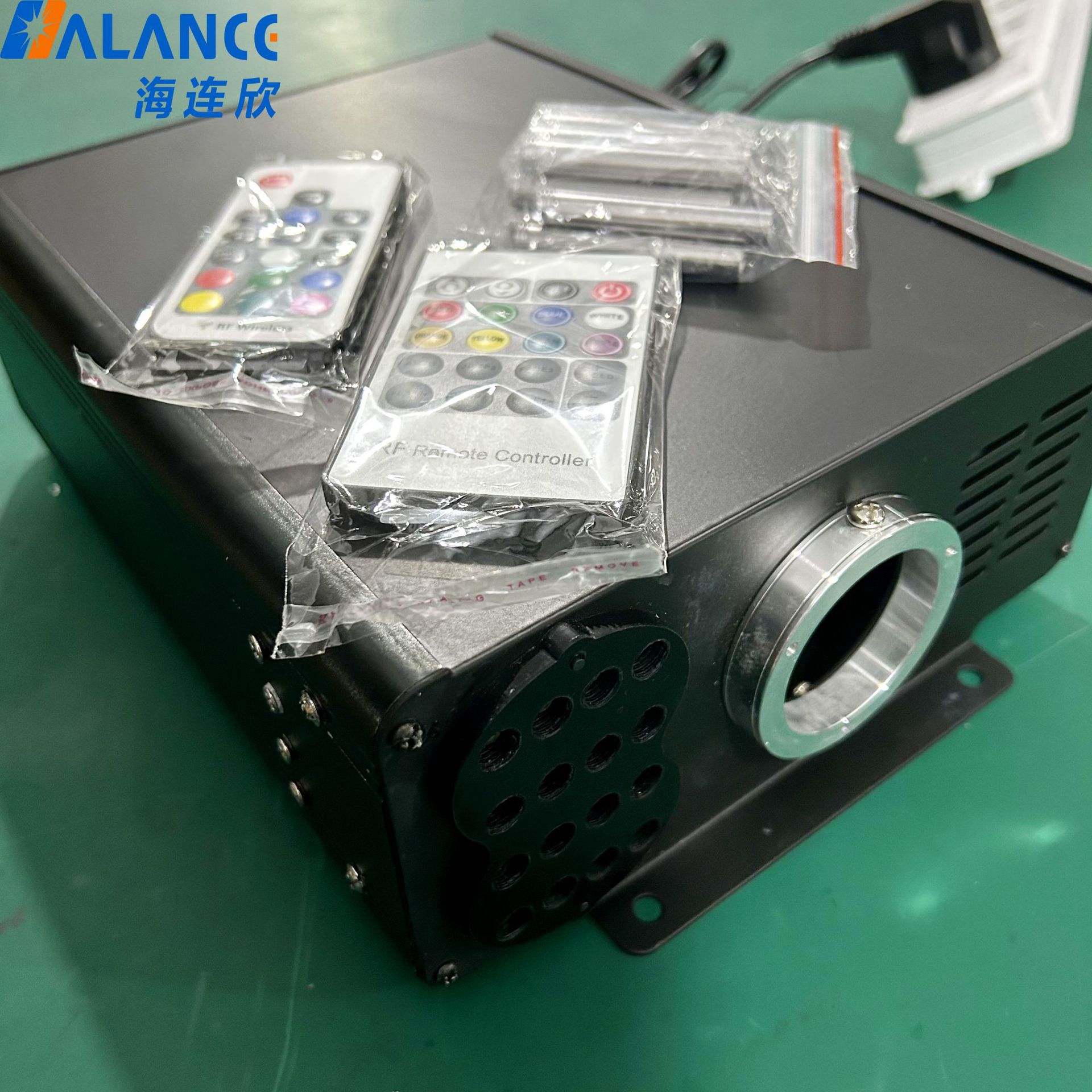 45W 광원 장치 LED 광섬유 기계 깜박이는 유성 올인원 자동차 천장 수정 스타 탑 L 광섬유 램프