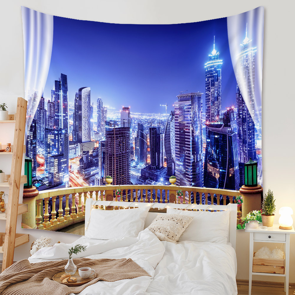 Tapestry Home Cross-border Bohemian Tapestry Room Decoration Wall Cloth Mandala Decoration Cloth Tapestry display picture 13