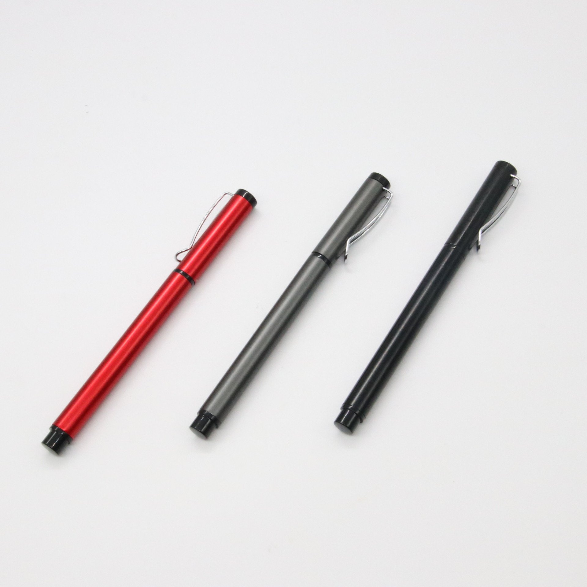 Pluma de metal pluma de gel pluma láser logo publicidad pluma en stock promoción bolígrafo insertar pluma de regalo