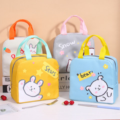 New Arrival Cute Pet-Themed Insulated Lunch Box Bag, Portable & High-Capacity Cartoon Bento Tote for Students and Office Workers