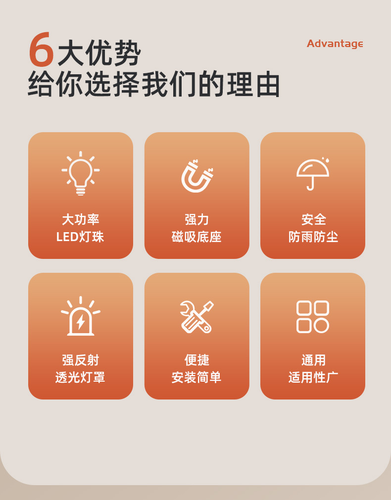 Engineering vehicle burst light car warning light car led warning light car roof warning light magnetic top flash light