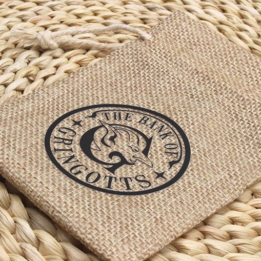 Bolsa de lino de la moneda conmemorativa de Harry Potter Bolso de lazo GRINGOTTS