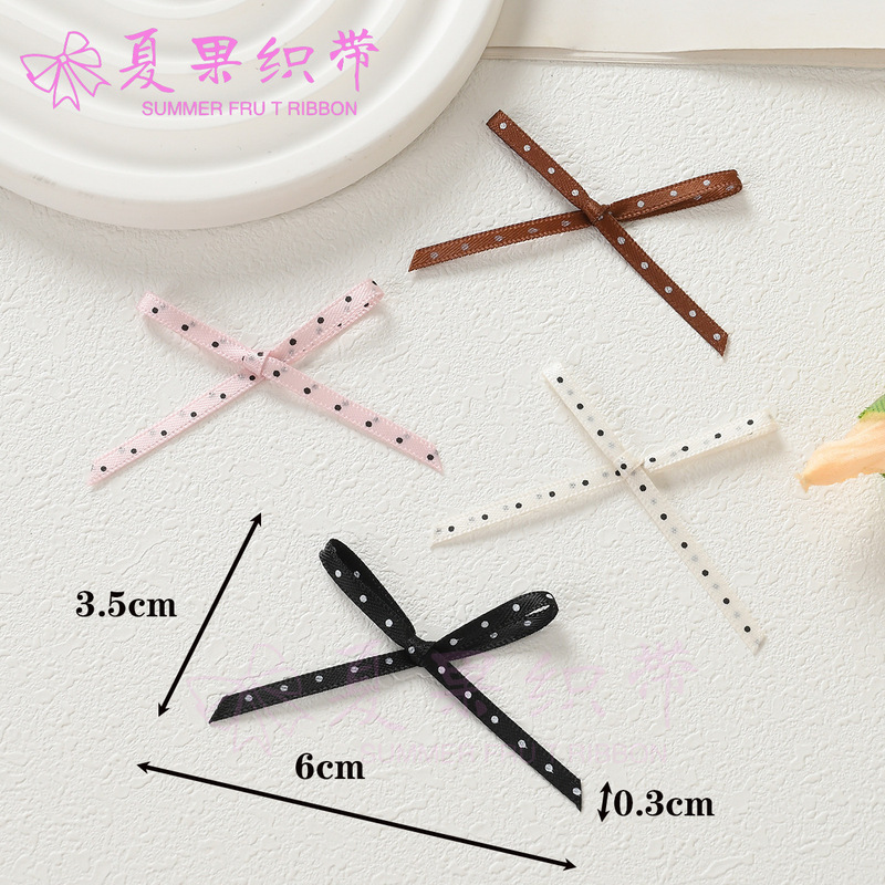 Polka Dot Ribbon Bow Accessories DIY Socks Clothing Underwear Decoration Materials Children's Day Set in Stock Polka Dot Ribbon Bow Accessories DIY Socks Clothing Underwear Decoration Materials Children's Day Set in Stock