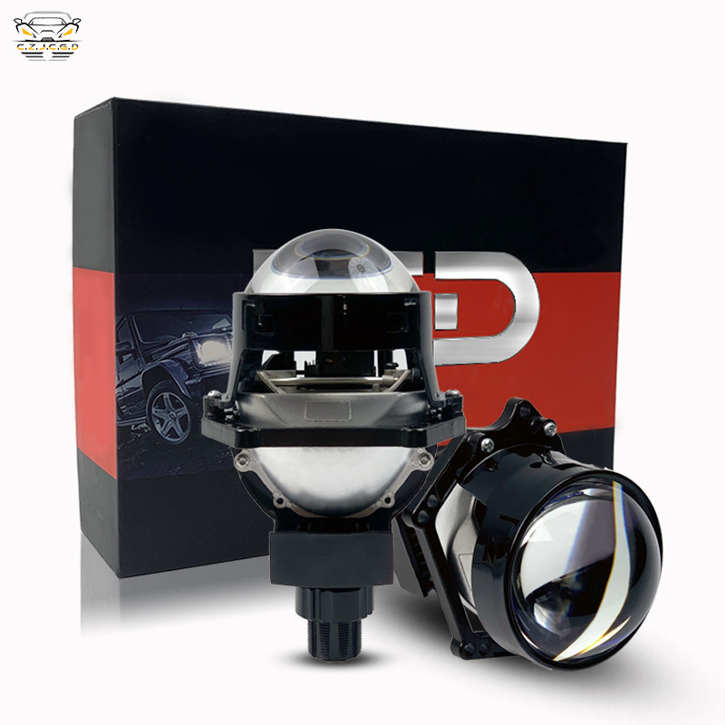 Accesorios de faro LED para automóviles 2,5 pulgadas lente de doble luz sin pérdida de doble copa de luz láser 65W todo en uno