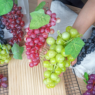 Simulation Grape Model Fake Fruit Green Rinetti Exhibition Hall Camping Table Wedding Window Decoration Ornaments Shooting Props