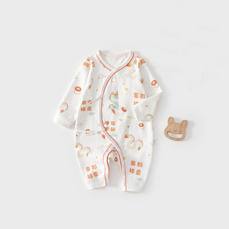 Ropa de recién nacidos 0 - 3 meses primavera y otoño ropa de mariposa ropa de recién nacidos ropa de algodón ropa de bebé estilo nacional image 7