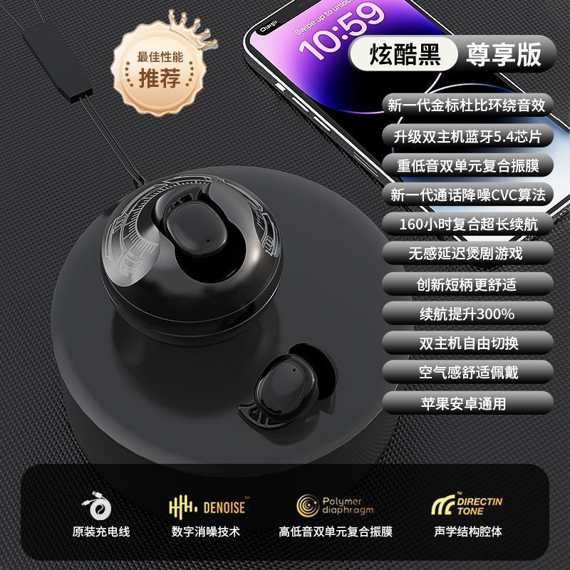 NE104 Nuevos auriculares Bluetooth de reducción de ruido transfronterizos auriculares de sueño de larga duración para Huawei Apple