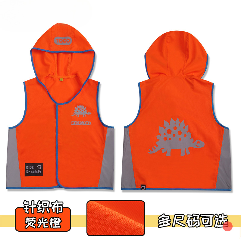 SFVest chaleco reflectante para niños a través de la carretera ropa de seguridad de tráfico para niños de jardín de infantes ropa reflectante de seguridad para estudiantes