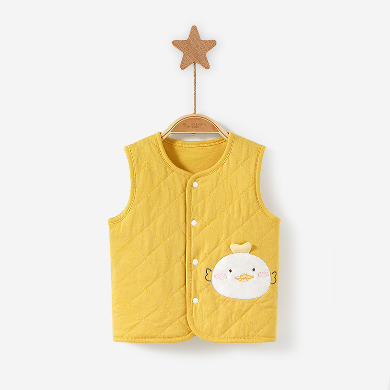 Chaleco de bebé otoño e invierno Bebé engrosado cálido cardigan chaleco niños y niñas chaleco Delgado acolchado abrigo ropa de invierno para niños image 8