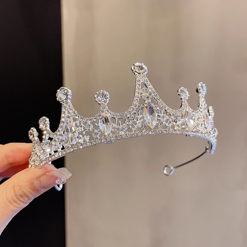 Pein de cabello princesa para niños niñas tocadillos de cabello de diamante para bebés de alto nivel pein de cabello para niñas corona de cumpleaños