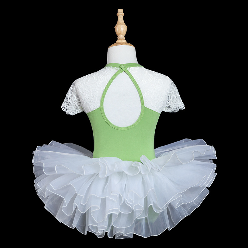 Ropa de entrenamiento de danza china para niños, ropa de entrenamiento corporal con hebilla abierta de danza popular, nueva ropa de baile de ballet de temperamento de encaje de red