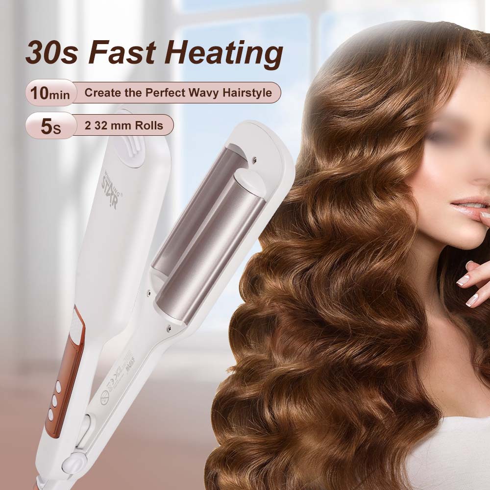 Winning star hogar de comercio exterior 90W férula eléctrica esponjosa no daña el cabello rizador Curling iron