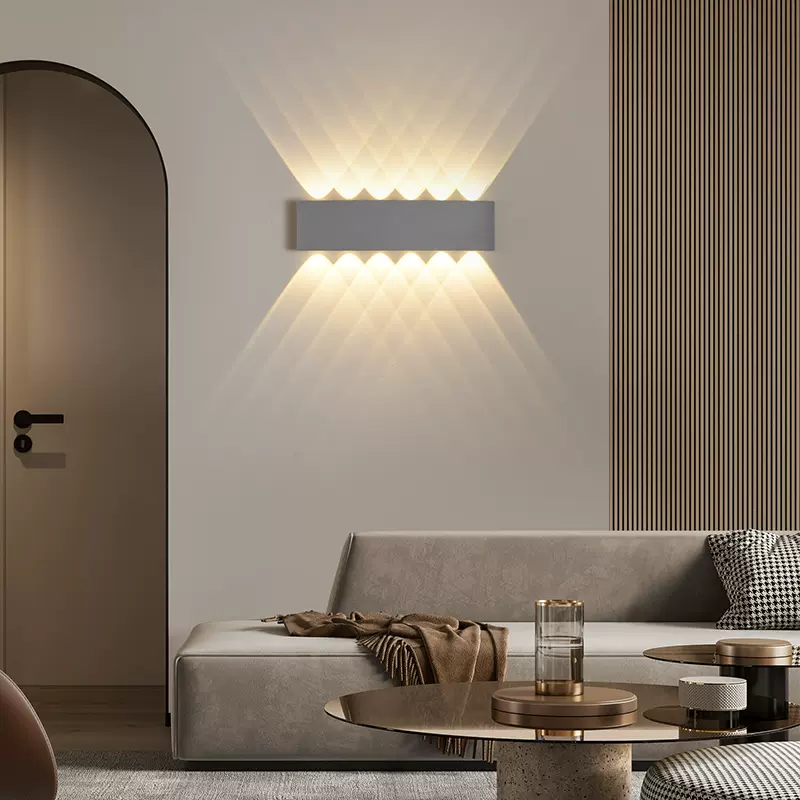 5新极简卧室床头灯壁灯创意轻奢客厅电视背景墙过道楼梯墙灯