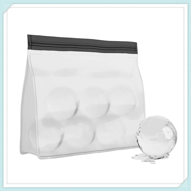 现货透明大冰块冰球储存袋收纳盒蔬菜保鲜自封袋密封袋家用储冰盒