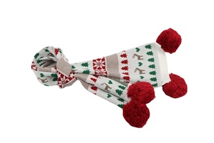 Source Manufacturers Supply Winter New Knitted Jacquard Warm Fashion Christmas Scarf