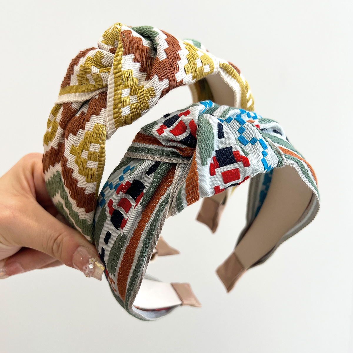 發箍夏季高級感百搭布藝頭箍氣質民族風韓版寬邊發窟高顱頂髮飾女