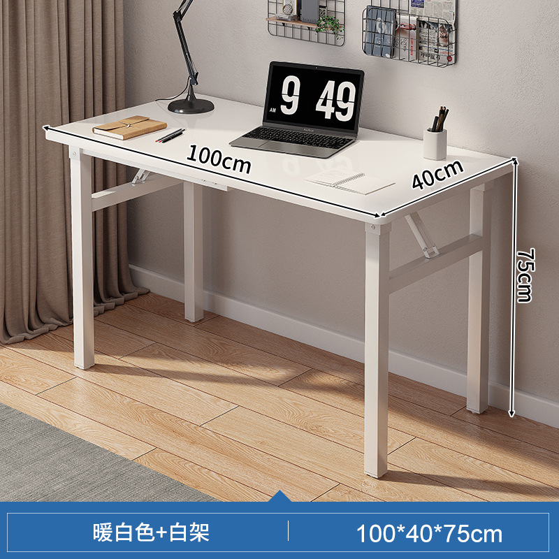 Mesa plegable simple casa de alquiler mesa de dormitorio Mesa DE TRABAJO escritorio plegable estudio de estudiante en casa Escritorio de escritura
