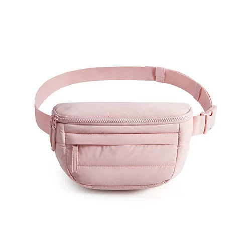 Amazon Cross-Border New Women's Large-Capacity Casual Quilted Solid Color down Waist Bag Shoulder Bag Fluffy Crossbody Bag