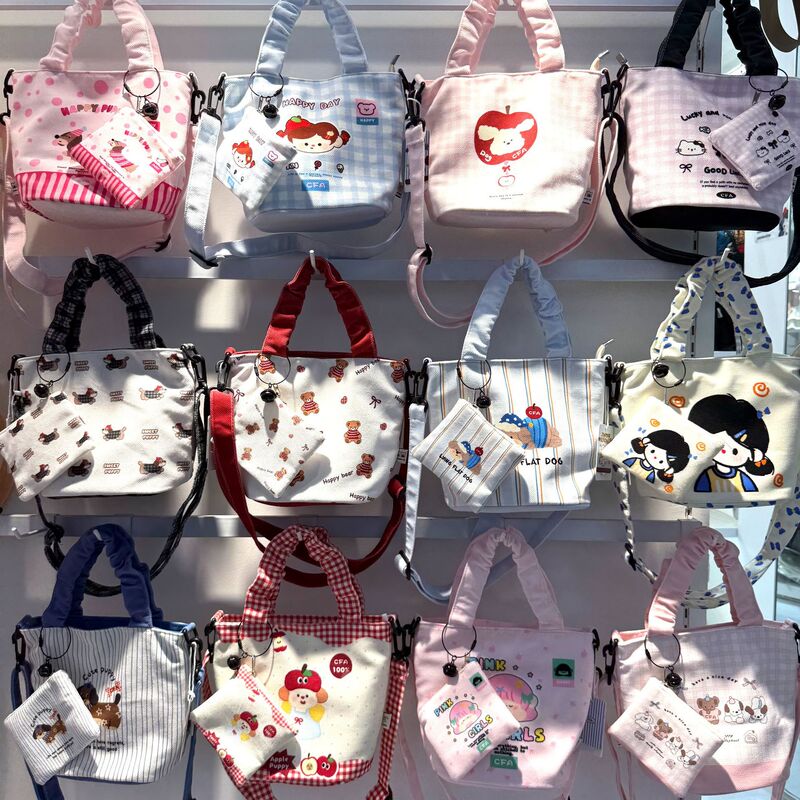 New Style Girls' Handbag Storage Bag, Cute Lunch Box Bag, Handbag, Mom Bag, Korean Style Cartoon Bag, Hand-Carry Bag
