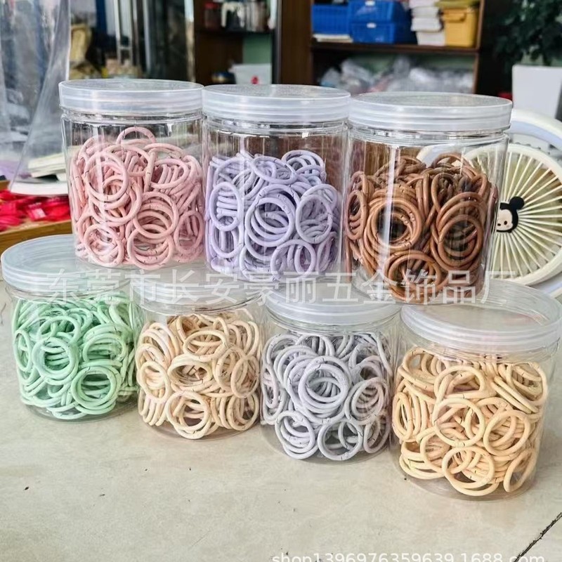 拉布布彩色33弹簧圈玩具挂件钥匙扣一寸弹簧圈滚喷锌合金弹簧扣|undefined