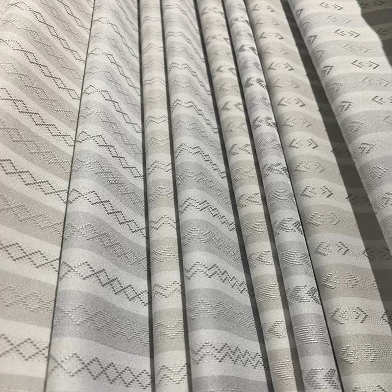 阳离子三喷小提花面料布 100%涤纶化纤色织提花布料梭织床品面料