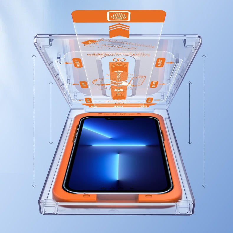 Apple 14/13/12/11PROMAX teléfono móvil película templada xsmax Pantalla Completa HD almacén libre de polvo re-compra molde desnudo