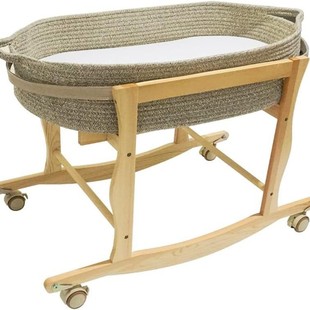 New Wooden Baby Nap Basket Bed-In-Bed Newborn Baby Cradle Recliner Newborn Baby Rocking Chair Stroller