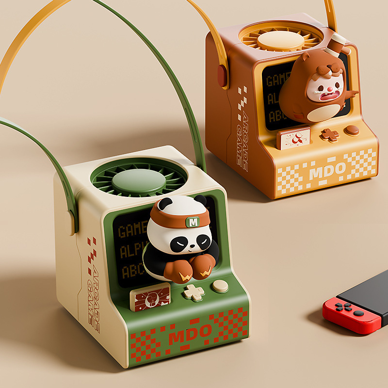 Cute Game Console Fan Cute Style Hanging Neck Small Fan USB Rechargeable Portable Lanyard Electric Fan Cute Game Console Fan Cute Style Hanging Neck Small Fan USB Rechargeable Portable Lanyard Electric Fan