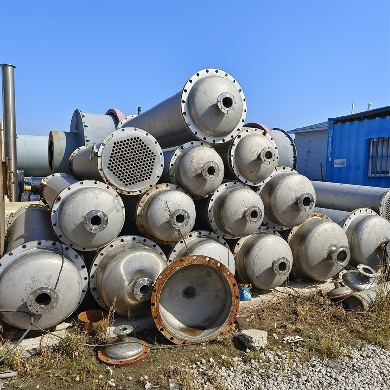 出售工业列管式冷凝器 50平方换热设备 二手冷凝器