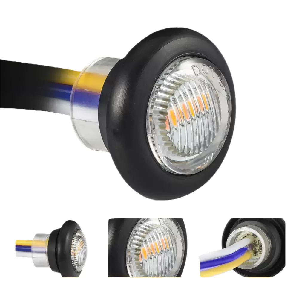 DOT SAE 3/4英寸汽车24v LED卡车边灯货车边灯信号灯汽车灯信号灯