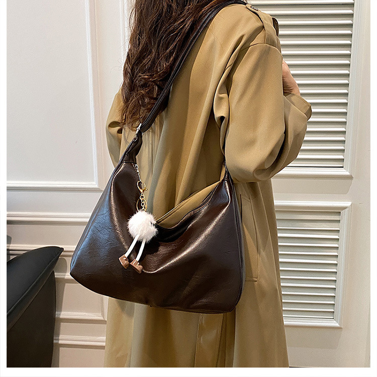 Simple and large-capacity bag for women, 2024 new style, fashionable and versatile casual single-shoulder bag, student commuting crossbody tote bag undefined