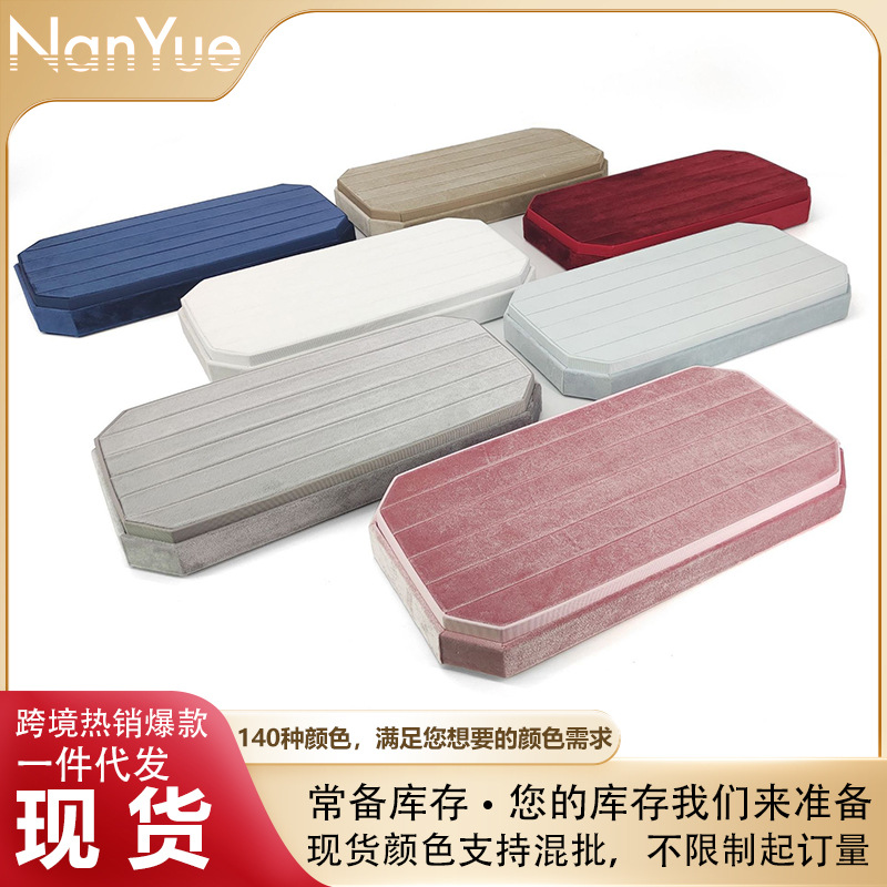 戒指盒首饰包装盒绒布天鹅绒戒指盒托盘戒指盘首饰展示盒