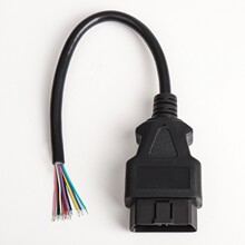 16Pin� ���^�B�Ӿ��_�ھ� Open male OBD 2 Cable 30����