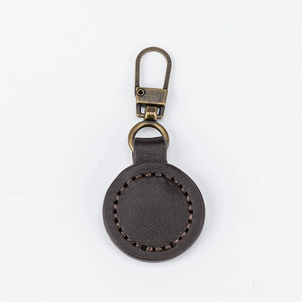 Round leather brown* with copper buckle