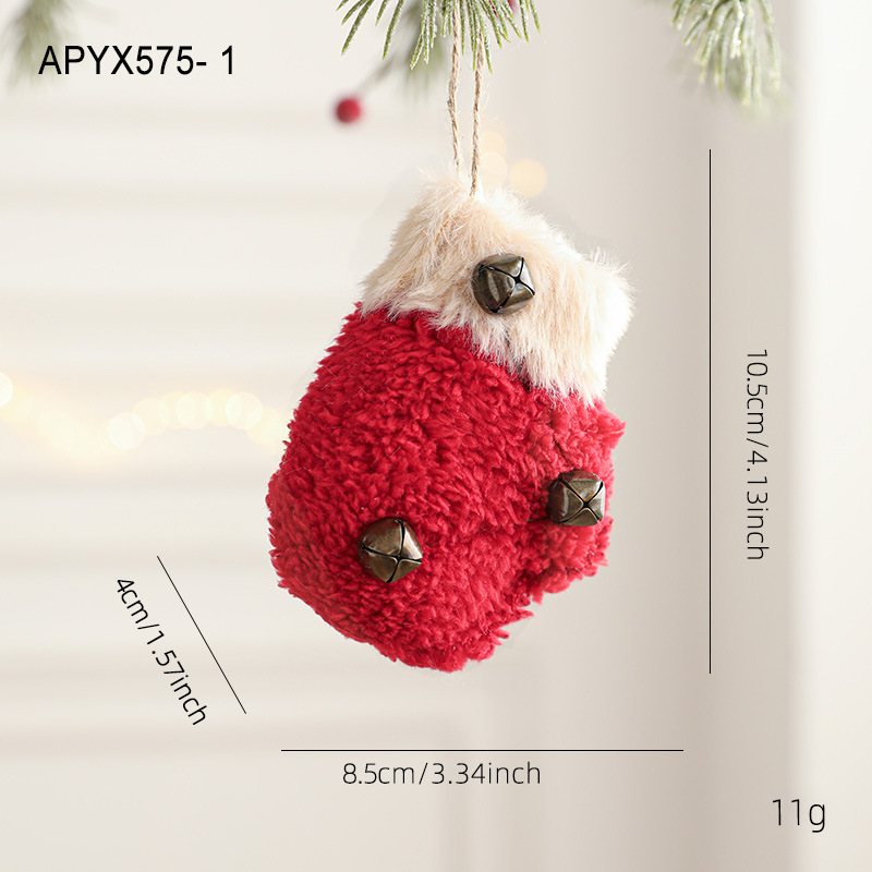 Guantes rojos de peluche