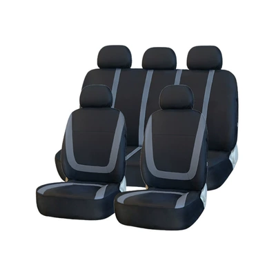 Car Seat Covers, Universal Elastic Fabric Seat Covers, Interior Car Seat Covers in Stock (Universal seat cover) - y30077gray-9pcs-universal-size